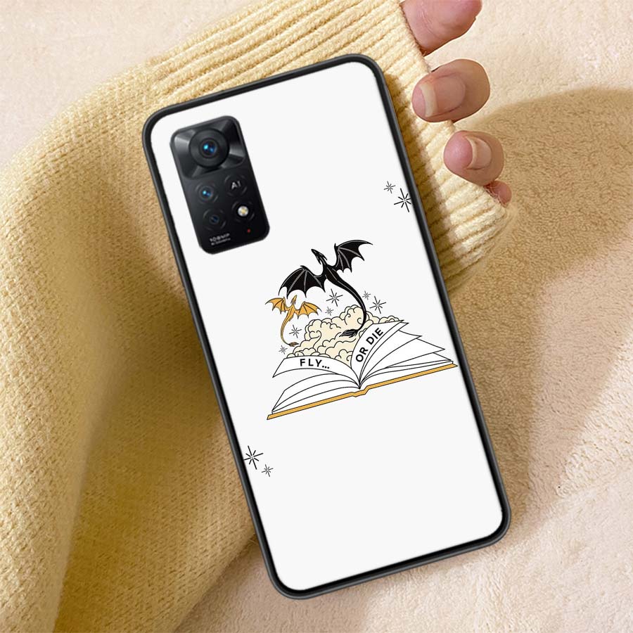 F-Fourth W-Wing Dragon Phone Case For Redmi Note 13 14 15 Pro Plus 12 13C 12C 15C 9 10 10C 9T 9C 9A TPU Soft Cover Clear Cell Ca
