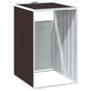 Vidaxl Single Birch Waste Bin Enclosure, 72X81X115 Cm