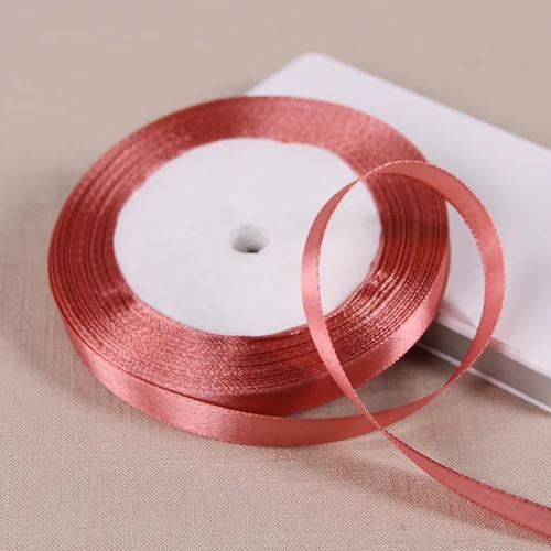 10mm Satin Ribbons DIY Wedding Birthday Party Artificial Silk Roses Crafts Supplies Sewing Acces Scrapbooking Material 25Yards