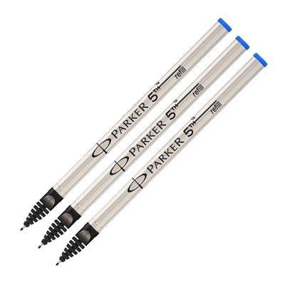 Parker (PARKER) 3-Pack Refills for 5th Technology Pen (Ingenuity), Blue (F Nib) [S1162722]