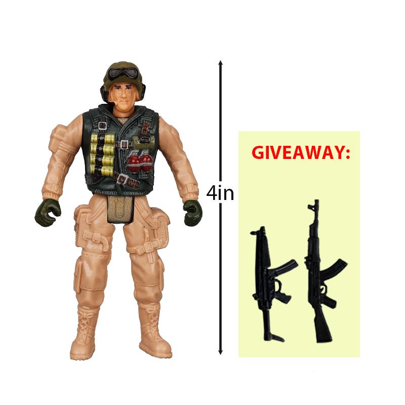 10cm Warrior Elite Force Army Police Military Snow Navy Soldier Action Figure Toy Terrorist SWAT Team Figuras for Children Gift