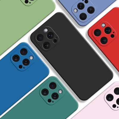 Custodia Morbida in Silicone Liquido di Lusso per Telefono per iPhone 15 14 13 12 11 Pro Max X XR XS Max 7 8 15 Plus Protezione Completa per Fotocamera Posteriore