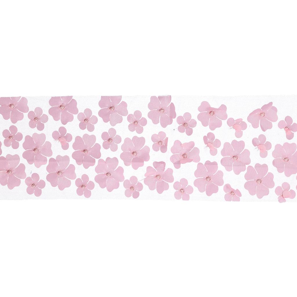 Flowers Tulle Rolls 10cm 10yd Premium Polyester Flexible Wide Application Exquisite Sparkling Tulle Rolls