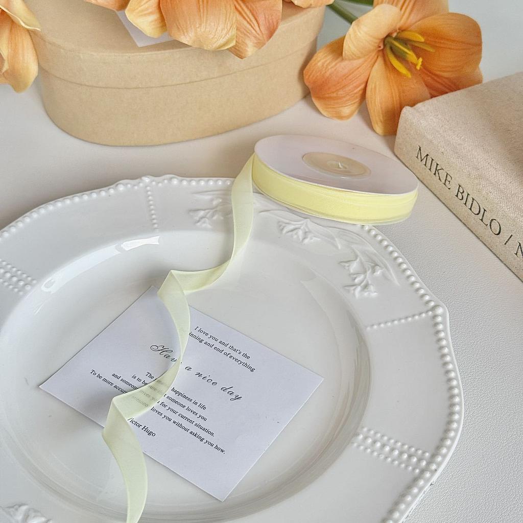 1cm Bubble Yarn  Ribbon  Lace  Flower Snow Yarn  Bow  Tie  Bouquet  Webbing  and Colorful Ribbon Packaging