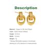 Mariasz Minimalist Gold Layered Copper Vintage Triple Knot Plain Big Hoop Earrings for Women Huggies Party Jewelry Gift