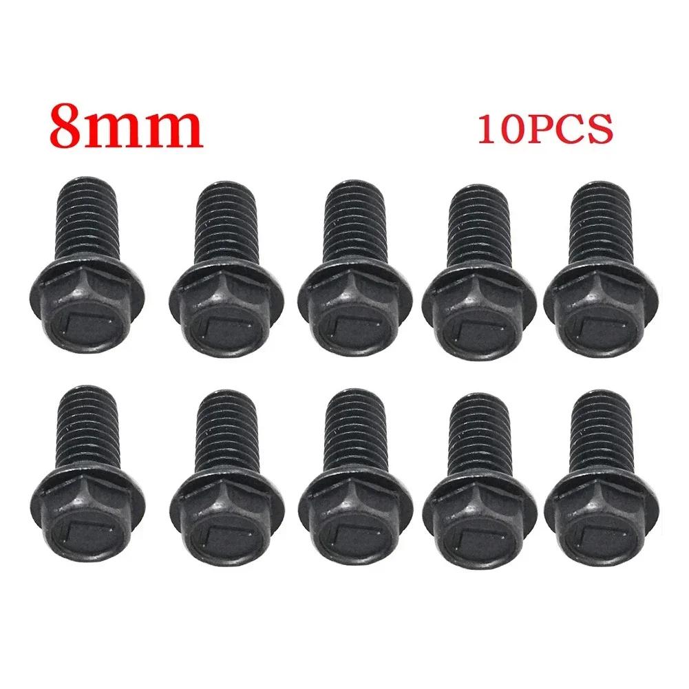 10 Stück Sägeblatt-Schraube M8 M7 M6 Linksgewinde Sechskant-Flansch 6mm/7mm/8mm Für Schneidmaschine Werkzeugteile Hohe Festigkeit und Härte