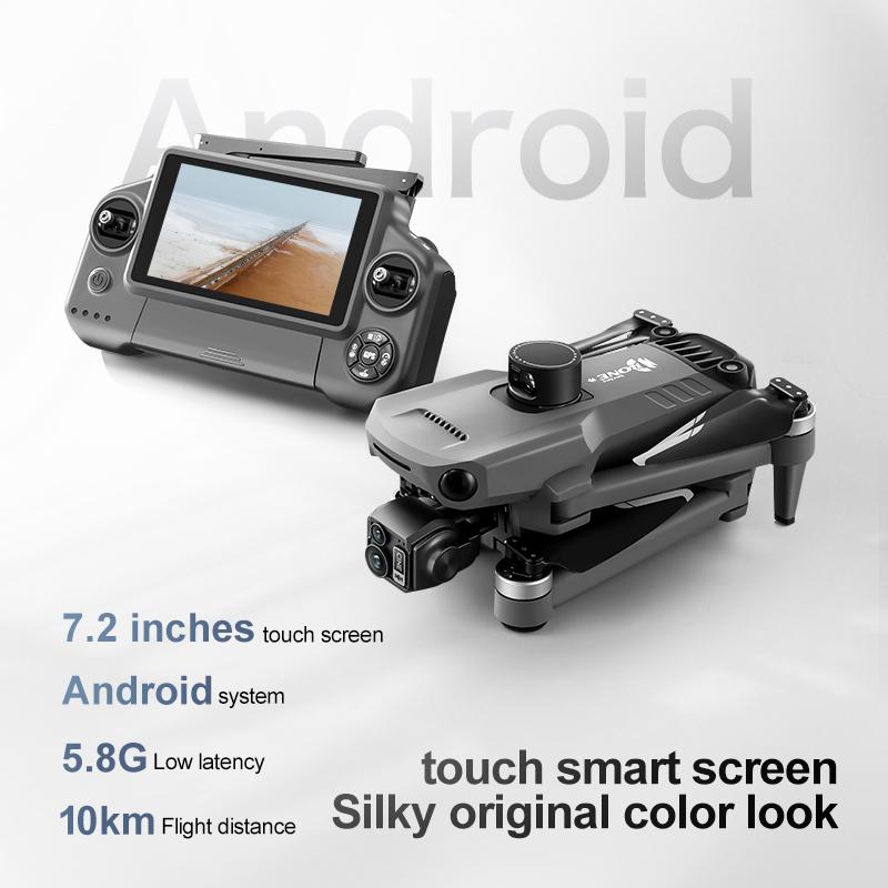 D12 GPS Drone 8K 7.2-inch Screen Professional Camera 5G Wifi Photography Brushless Obstacle Avoidance Three-Axis Gimbal Aircraft RC Distance 6KM