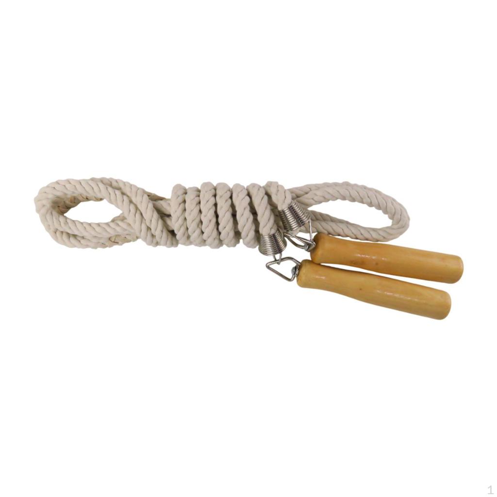 Jump Rope Skipping for Adults Children Multiplayer Game with Wooden Handle Home Gym Outdoor