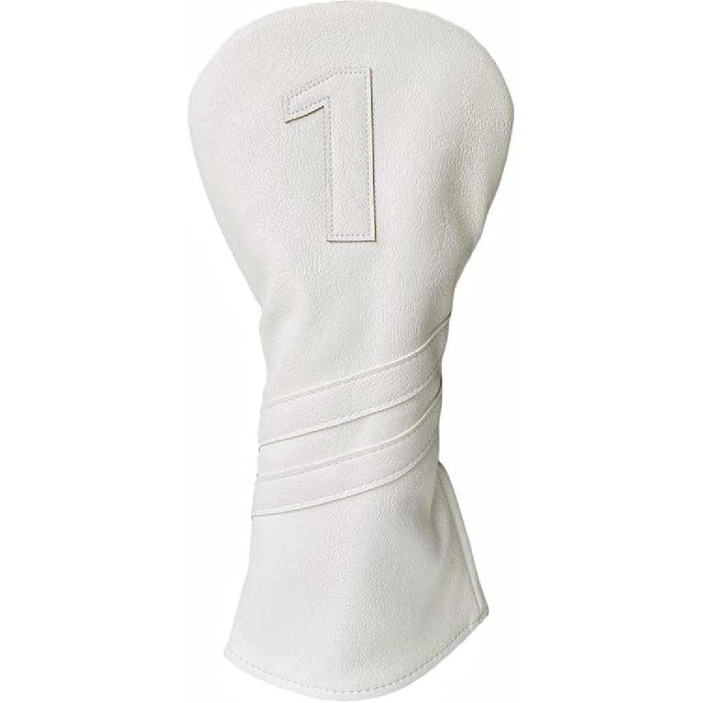 1pc Golf Club Head Cover Or 3pcs Golf Club Covers for Driver 3 Wood and Hybrids - White Golf Driver Headcover Fairway Wood Head Cover Hybrid