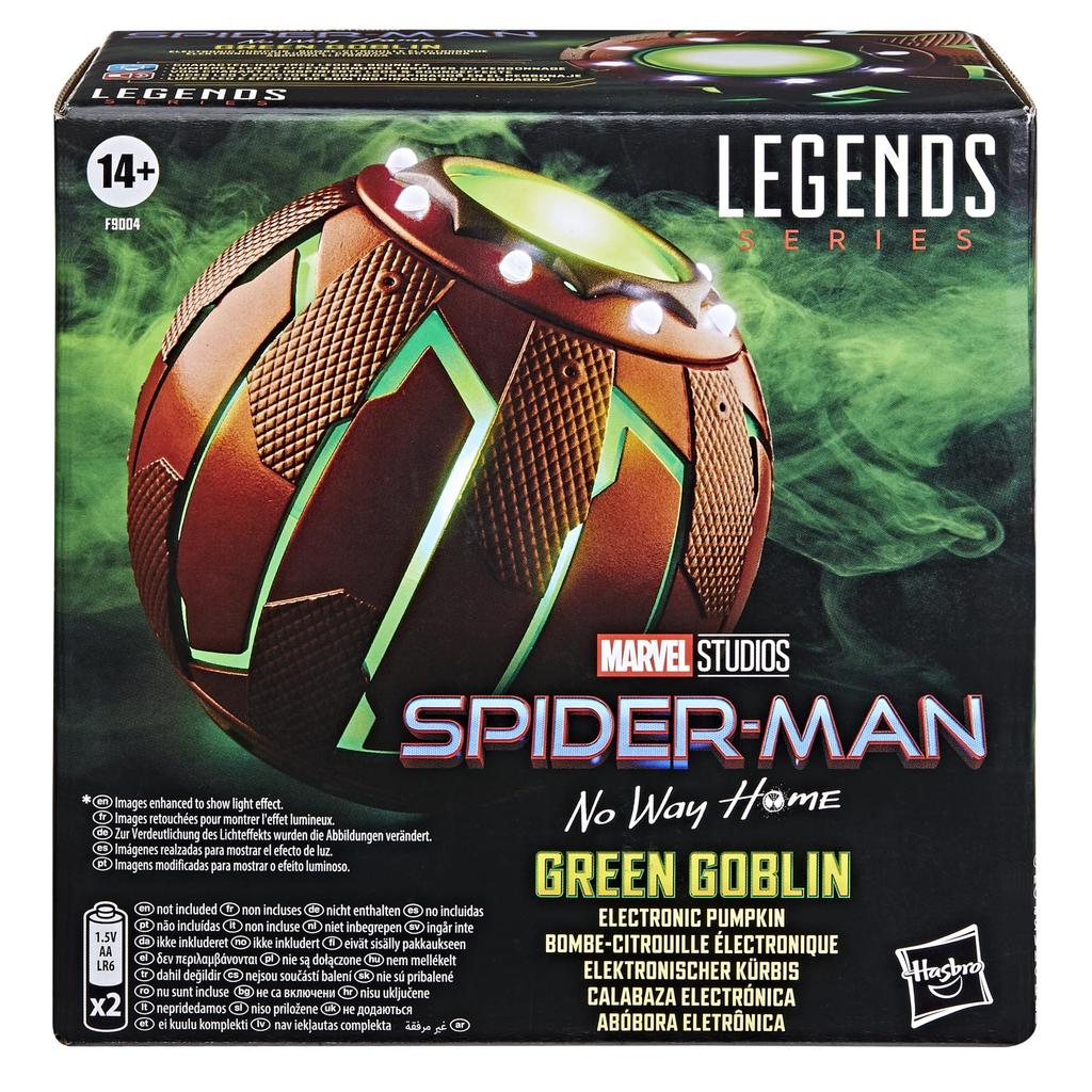 Hasbro MARVEL Legends Series Green Goblin Electronic No Way Home Adult Collectible Gear F9004 Pumpkin, Spider-Man Role-Playing (Authentic)