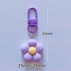 Niedlicher Bonbonfarbener Blumen Schlüsselanhänger Cartoon Harz Floral Schlüsselanhänger Taschenanhänger Dekor Rucksack Ornament Mädchen Geschenk