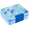 Kinder Lunchbox Set mit 3 Fächern, Behälter und kleiner Tasse, Auslaufsicher für Schulessen und Kita-Mahlzeiten B03E