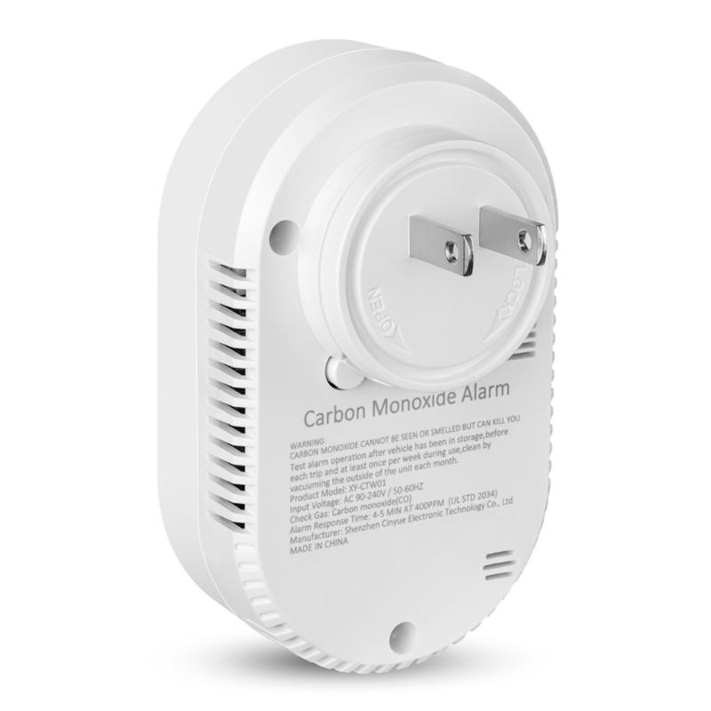 High Sensitivity Carbon Monoxide Alarm Integrated Temperature Moisture Sensors And 85dB Alerts System for Home Office
