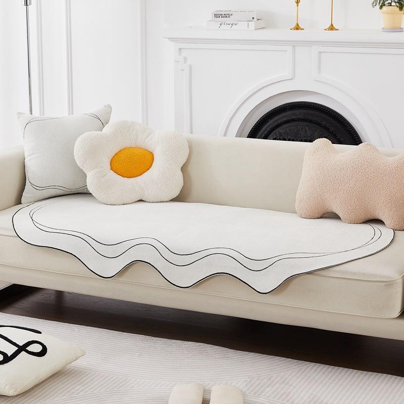 

Пасторальный стиль Ins, диванная подушка, Нескользящая диванная подушка неправильной формы, универсальный чехол для дивана Four Seasons 70*70cm