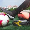 Men Soccer Shoes TF/FG High/Low Ankle Football Boots Male Outdoor Non-slip Grass Multicolor Training Match Sneakers Size 35-45