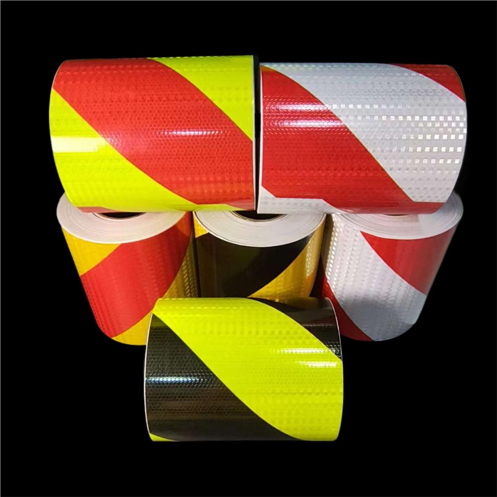 Vysoce viditelný keprový reflexní materiál 20 cm*1 m DIY pásky Vodotěsné bezpečnostní výstražné samolepky Samolepicí odrazky pro automobily