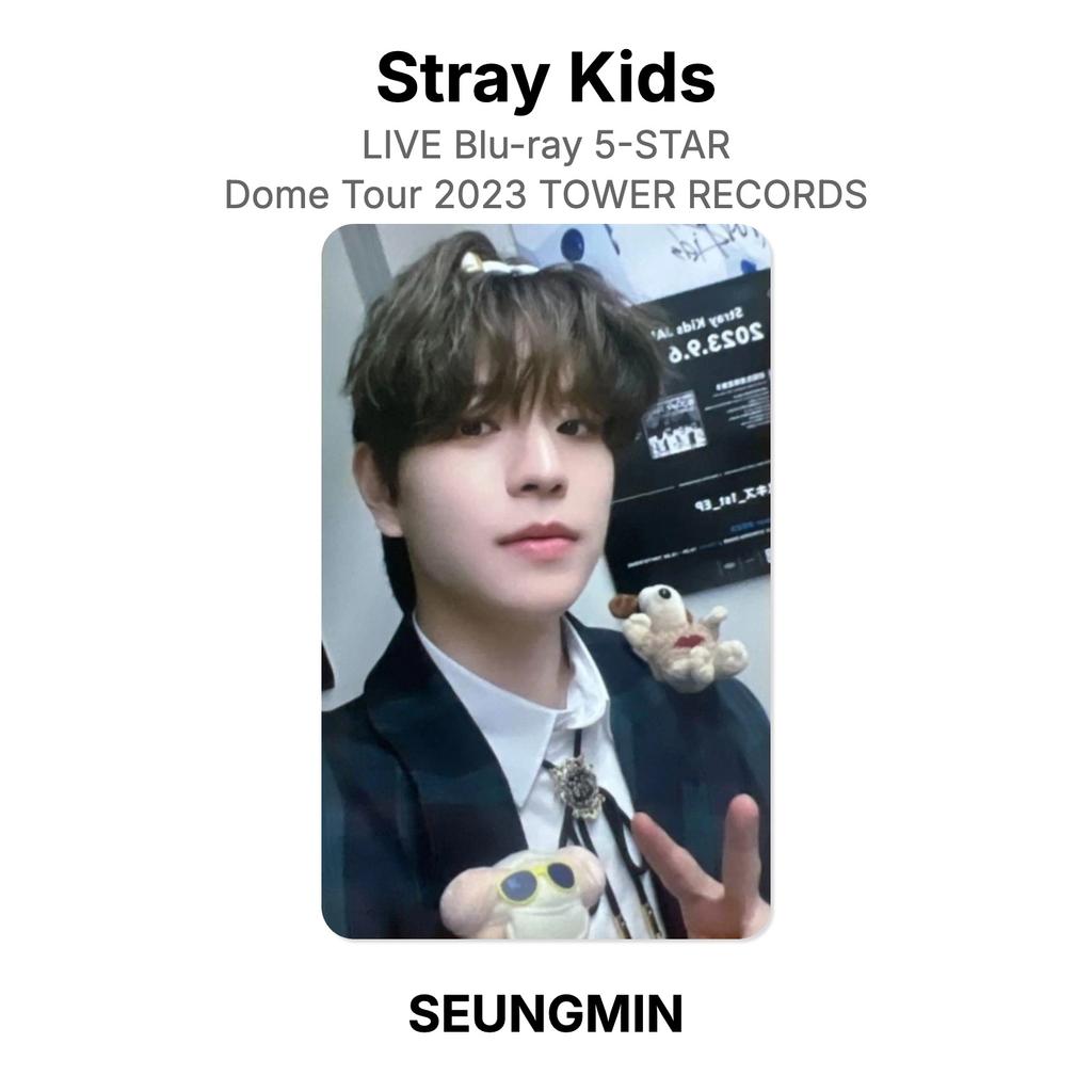 Stray Kids LIVE Blu-ray 5-STAR Dome Tour 2023 TOWER RECORDS Official Photocard