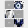 Boho Style Evil Eye Dream Catcher Handmade Blue Wall Hanging Woven Dream Catcher for Home Office Bedroom Living Room