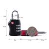 Lock Portable TSA Customs Lock Customs Code Lock Smart Combination Lock Padlock with Steel Cable