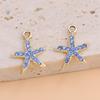 10Pcs Silver Plated Crystal Starfish Charms Pendant For Jewelry Making Bracelet Necklace Earrings Accessories Diy Craft 18X13Mm