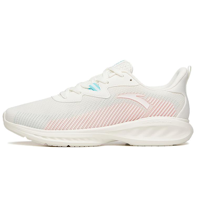 

new Anta Running Collection Lightweight And Breathable Low Top Running Shoes Men s Beige White Pink 41