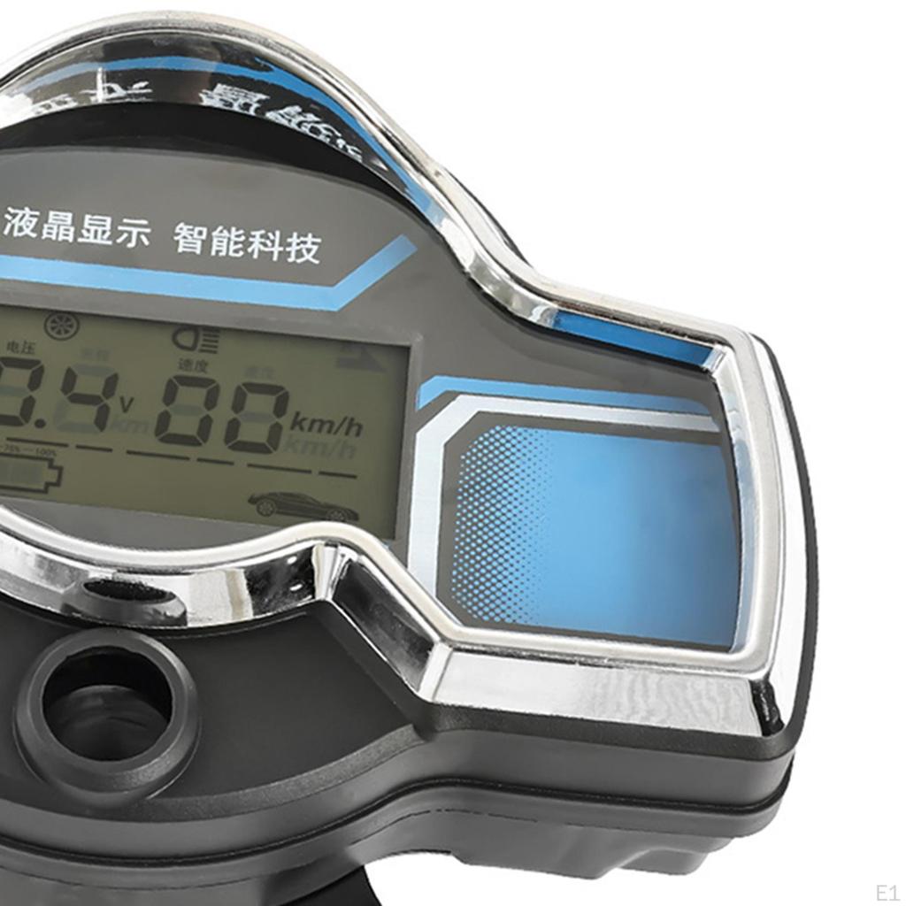 48-72V Elektrisches Dreirad Armaturenbrett Anzeige Staubdicht Ersatzanzeige mit Schloss