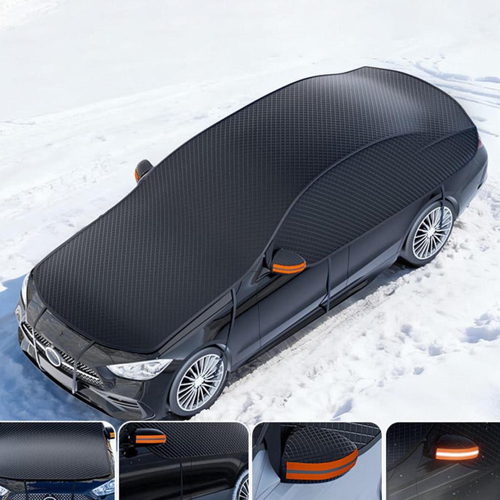 Windshield Snow Cover Windshield Snow Cover Thickened Oxford Cloth Anti-snow Anti-freezing Car Cover With Reflective Strip