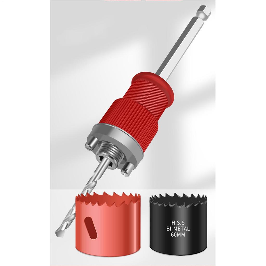 Coring Hole Drill Rod Hex Shank Drill Bit Wood Hole Cutter Quick Cores Opener Power Tool Accessories For Gypsum Boards