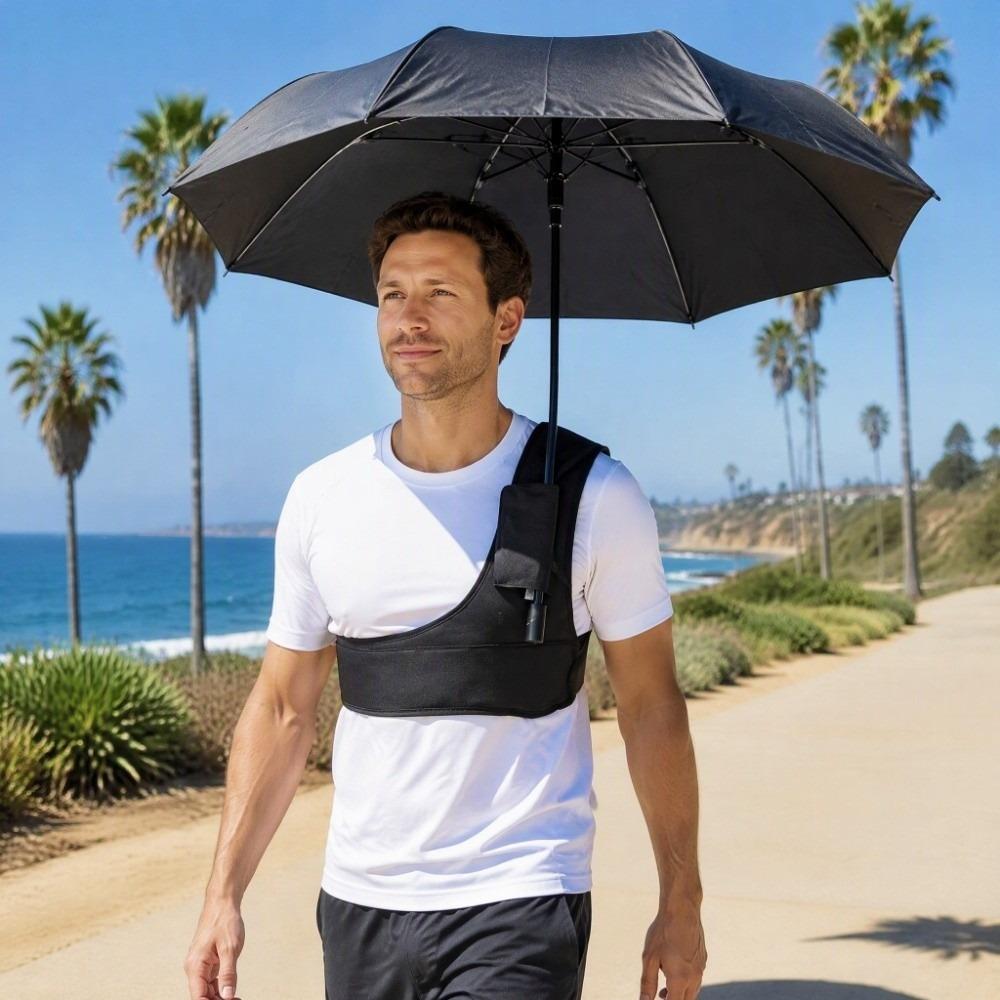 Sun Protection Umbrella Holder Light Weight Shoulder Strap Wear Resist Umbrella Clamp Walking Trip