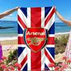 Football Team Print Beach Towel, Versatile Lightweight Absorbent Beach Towel for Pool Surf Yoga Bathroom, Perfect Birthday Holiday Gift