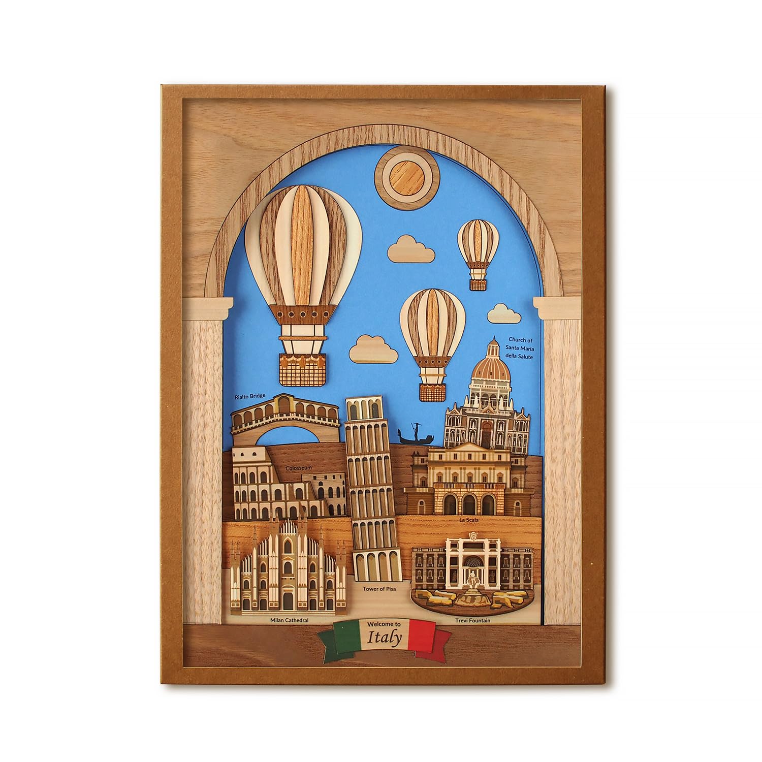 

KINOWA Italy Woodblock Printing Original Handmade Kit World Heritage World Travel Made in Japan