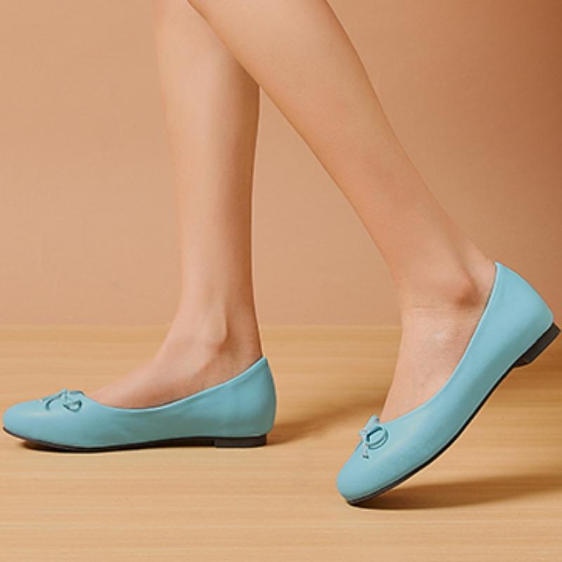 Módní dámské ploché boty Módní mokasíny Pohodlné jarní podzimní dámské baleríny Sladce růžové Zelené Bílé Ležérní Velká Velká Velikost 52