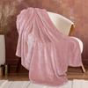 1pcs Soft Blankets Red Color Flannel 280GSM Warm Fleece  Lightweight Throw Blanket for Couch , Bed, Sofa