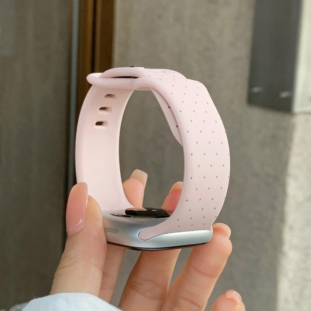 Wide Floral Polka Dot Silicone Strap Butterfly Buckle for Apple Watch Series12 11 10 SE1 2 3/Ultra4 3 2 38/42/45/49 mm