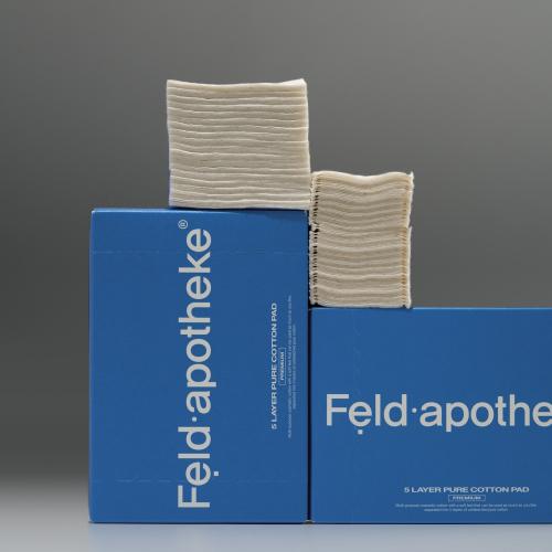 Feld Apotheke Premium 5 Ply Cotton Cotton Pads 80 Sheets X 5 Pcs