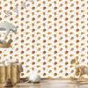 Lions Wallpaper White, Cream, Gold and Orange for Living Room and Bedroom 50x1000
