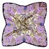 Tony&Candice 100% Silk Scarf Square Women 53*53CM  Scarves Ladies Ring&Wrap Oil Pattern Luxury Style  Soft Satin Neckerchief