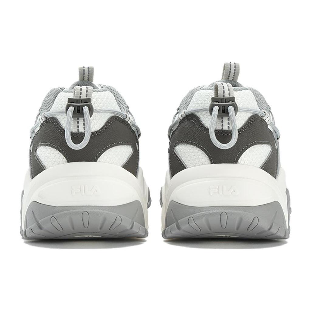 FILA Fluid 4 Mesh Retro Street Style Low-Top Casual Shoes Men sneaker White Gray F12M332113FSB