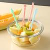 50Pcs/Set Fruit Fork Disposable Mini Home Dining Plastic Food Cake Fork Kitchen Supplies