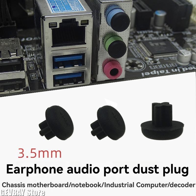 10pcs 3.5mm Audios Port Protectors Waterproof Dust Proof Plugs Universals Electronic Device Accessory Q81E