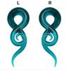 Earlobe Expanders: Glass Snail Design Body Piercing Jewelry