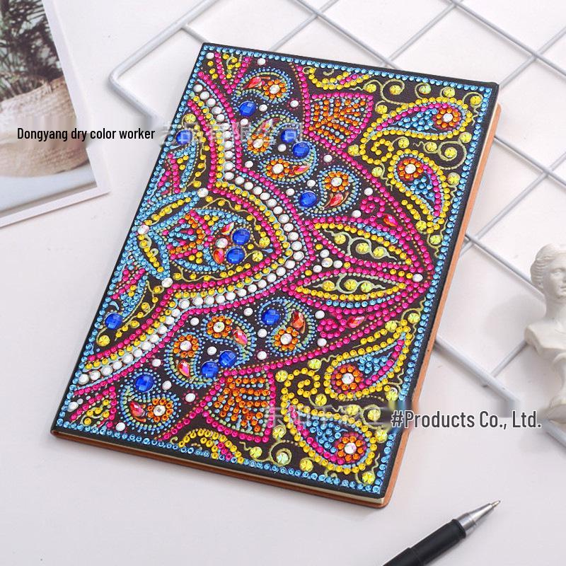DIY Diamond Painting Business Notebook – Creative Dot Drill Writing Book for Kids