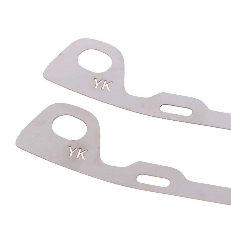 Metal Front Bumper Trim Retaining Clip Pair for Sunny, Slotted Replacement Fastener Plates for Front Bumper Trim Repair and Maintenance, 2 Pieces