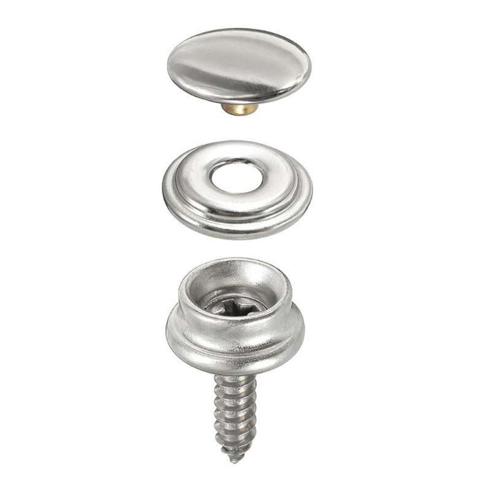 Tent Boat Tapping Snap Fastener Kit Canvas Cover Tools Snap Fastener Screw Kit Sockets Buttons