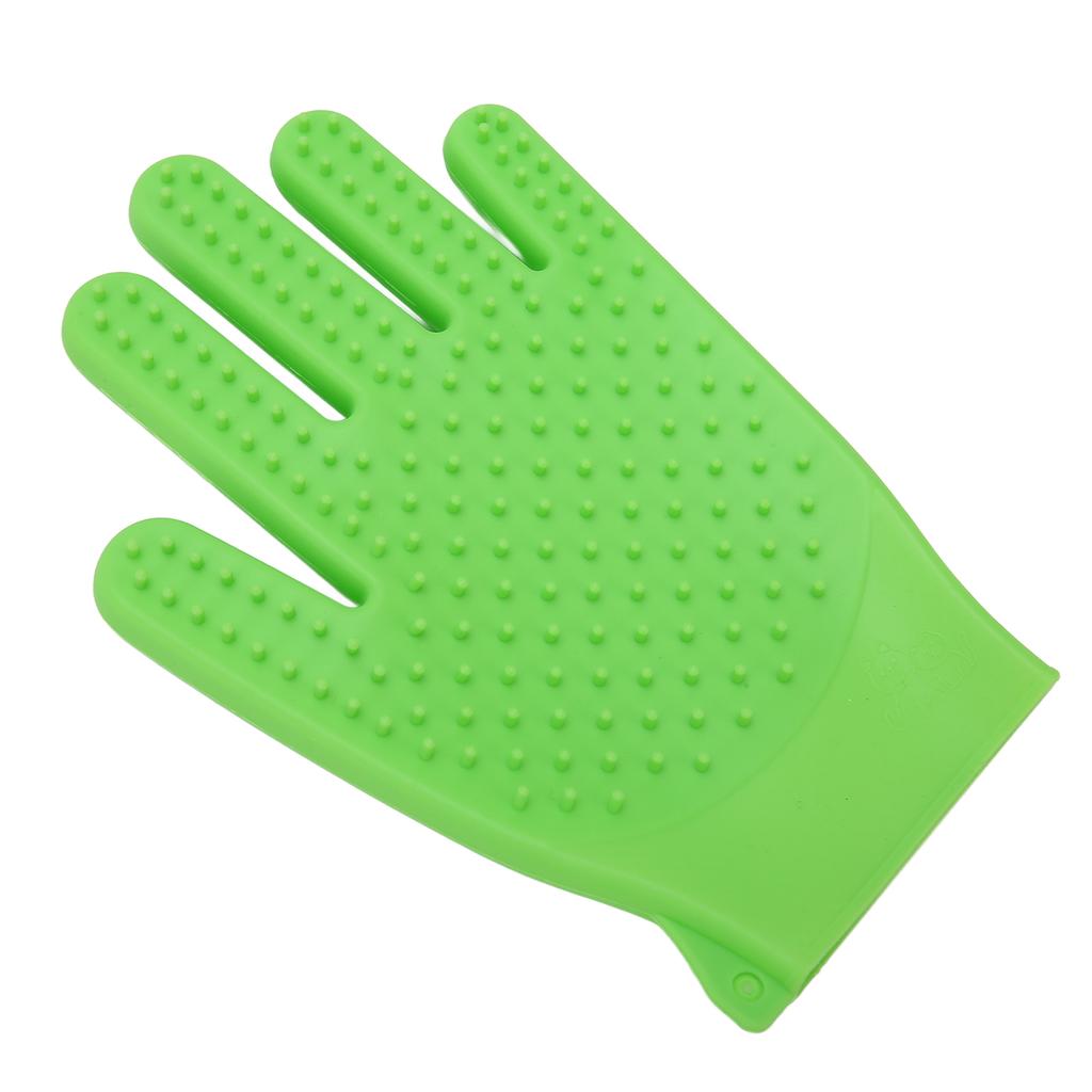 Pet Grooming Glove Silicone Double Sided Fast Frothing   Cat Hair Removal Glove for   and Short Hair