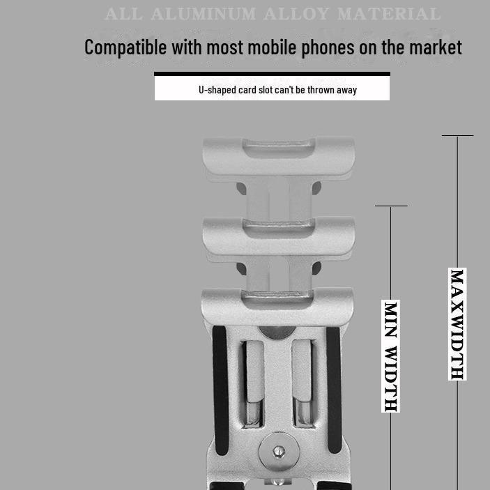 Suport transfrontalier pentru telefon pentru biciclete din aliaj de aluminiu, suport rotativ la 360° pentru biciclete, biciclete electrice și scutere.