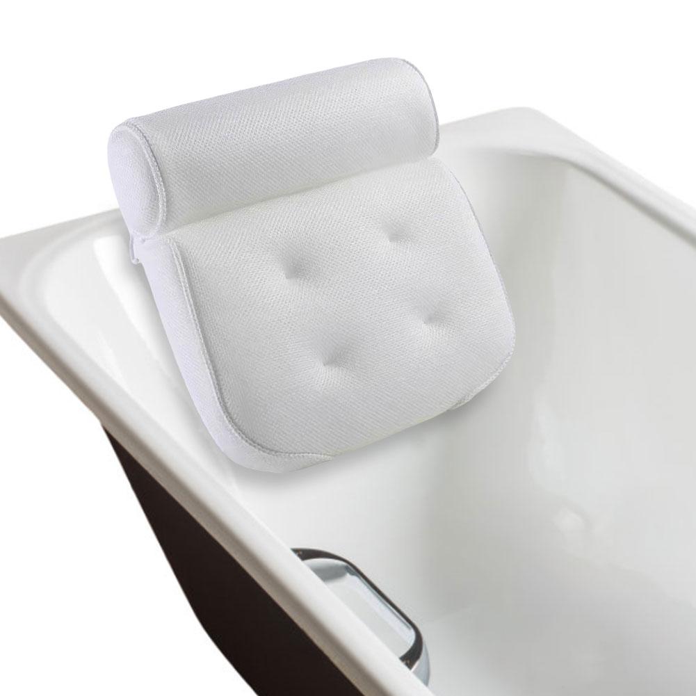 Bath Pillow with Anti-Slip Suction Cup Air Mesh Bathtub Pillow Bathtub Head Rests Cushion Soaking Tub Accessories for Head Back