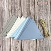 12Pcs/Set Flags String Waterproof Outdoor Decor Supplies Vibrant Color Triangle String Bunting Banner for Camping for ST310