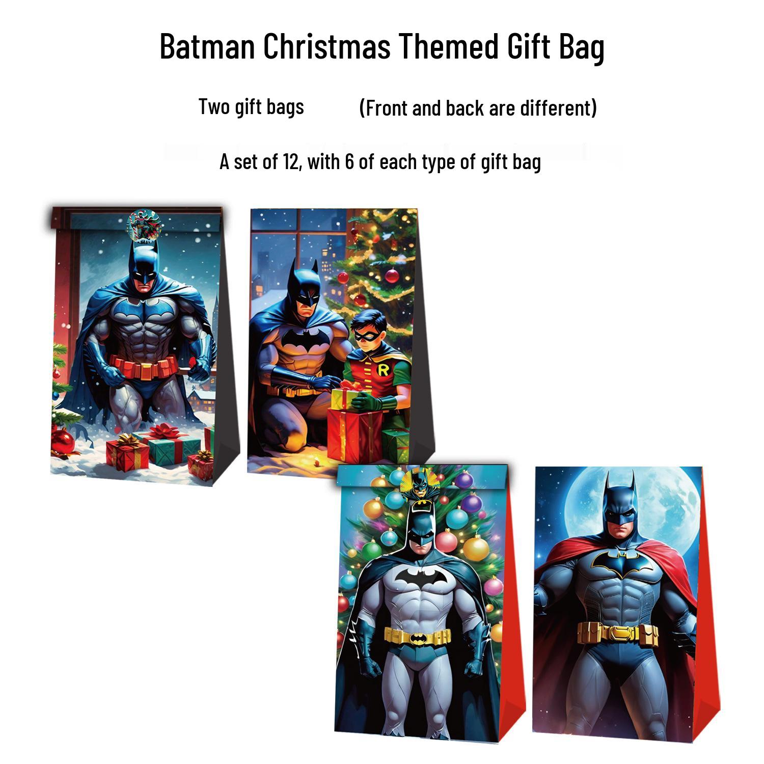 Batman Holiday Gift Bag: Perfect for Christmas, Birthdays, Parties & Candy.