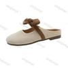 Fashion Women's Half Slippers 2025 Spring Summer New Outdoor Fashion Bow-knot Soft Sole Flats Lightweight Comfortable Non Slip Sandals